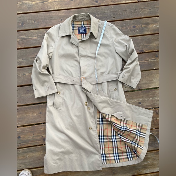 Vintage Burberry Trench w/Nova CHECK Lining🔥Made in 🇬🇧UPSCALE Details🔥GUC/C+ - Picture 16 of 16